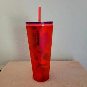 Venti Starbucks Floral Cold Cup